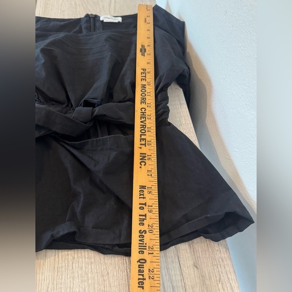 Lovers and Friends Duncan Top Waist Cut Out Balloon Sleeve Front Tie Size XXS - Picture 9 of 15